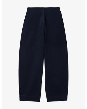 Whistles Barrel High-Rise Denim Trousers - Blue