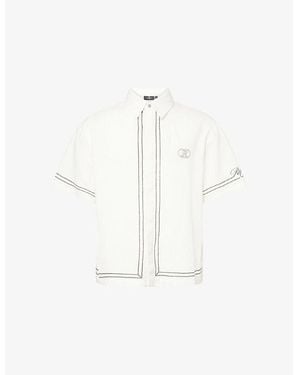 Represent Oversized Boxy-Fit Woven Shirt - White