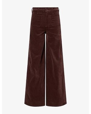 Mother Undercover Sneak Corduroy Cotton-Stretch Trousers - Brown