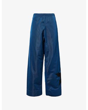 Trapstar Redline Redline Ribbed-Panel Woven Pants - Blue