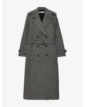 AllSaints Brescia Wool-Blend Coat - Grey