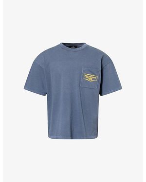 Represent Nothing Faster Graphic-Print Cotton T-Shirt - Blue