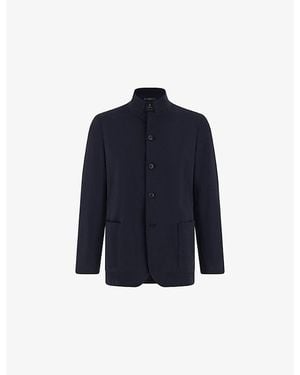BOGGI B Tech Stretch-Woven Jacket - Blue