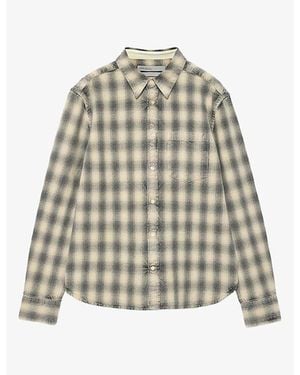 AllSaints Bower Checked Long-Sleeve Cotton Shirt - Multicolour