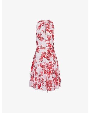 Heidi Klein Scala Printed Tiered Woven Mini Dress