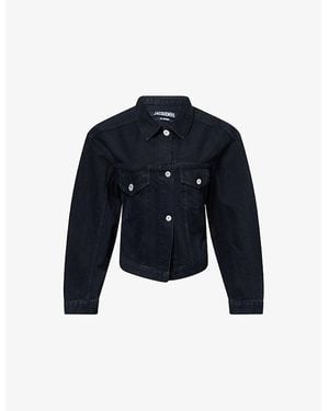 Jacquemus La Veste Cotton Denim Jacket - Blue