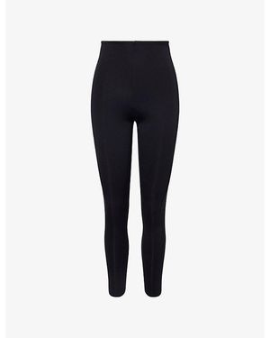 Commando Neoprene Stretch-Woven Leggings - Blue