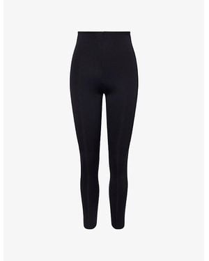 Commando Neoprene Stretch-Woven Leggings - Blue