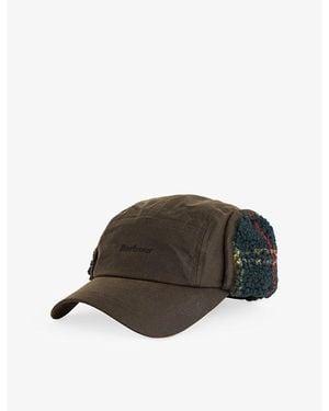 Barbour Lonnen Waxed-Cotton Carpenter Cap - Brown