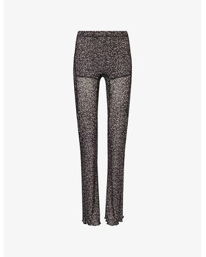 KNWLS Halcyon Floral-Print Stretch-Woven Leggings - Grey