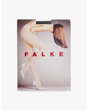 FALKE Firefly Bow-Print 20 Denier Tights - Pink