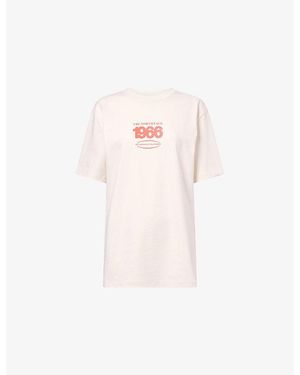 The North Face Track Graphic-Print Cotton T-Shirt - Pink