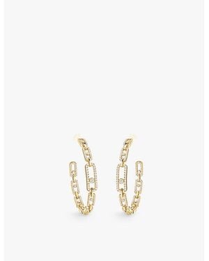 Messika Move Link Medium 18Ct- And 2.12Ct Diamond Earrings - Metallic
