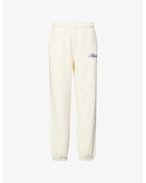 ADANOLA Varsity Collegiate Cotton-Jersey Jogging Bottoms - Natural