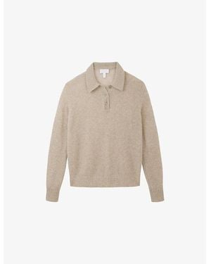 The White Company Collared Relaxed-Fit Cashmere Jumper - Natural
