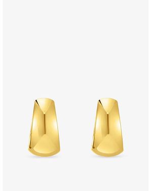 Thomas Sabo Trapezoidal Chunky 18Ct-Plated 925 Sterling Hoop Earrings - Yellow