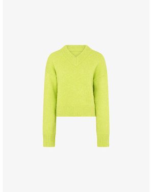 OMNES Daria Oversized Knitted Sweater - Yellow