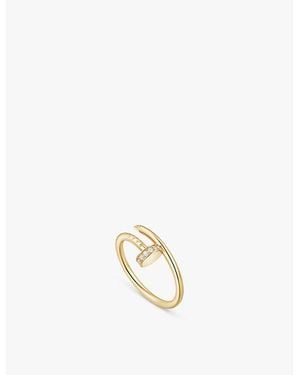 Cartier Juste Un Clou 18Ct- And 0.08Ct Brilliant-Cut Diamond Ring - Metallic
