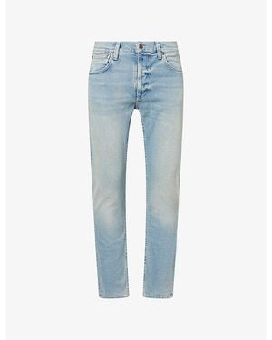 Nudie Jeans Lean Dean Slim-Fit Denim Jeans - Blue
