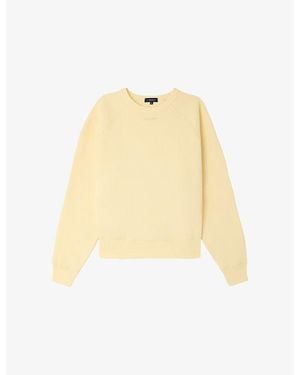 Soeur Artemis Brand-Embroidered Cotton Sweatshirt - Natural