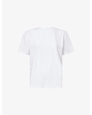 Acne Studios Eram U-Face Round-Neck Stretch-Cotton T-Shirt - White