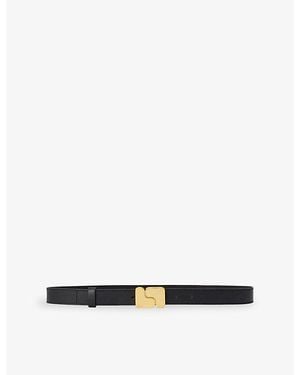 Soeur Ninon Logo-Buckle Leather Belt - Black