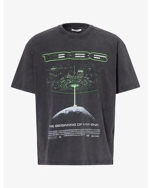 1886 G.Zilla Graphic-Print Cotton T-Shirt - Black