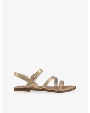 TOMS Kira Leather Sandals - Natural