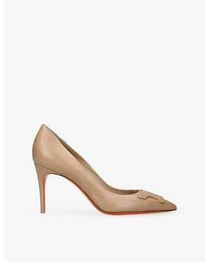 Santoni Sibille Leather Courts - Natural