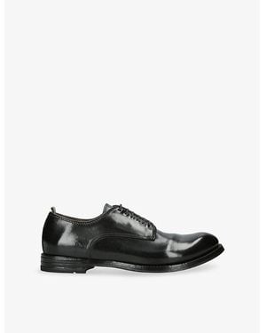 Officine Creative Anatomia Leather Derby Shoes - Black