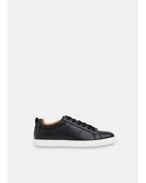 Whistles Koki Lace-Up Low-Top Leather Trainers - White