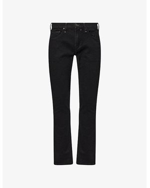 PAIGE Federal Slim-Fit Cotton-Blend Jeans - Black