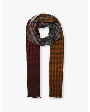 eem Organic Print Modal-Jersey Scarf - Brown