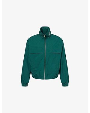 Ami Paris Ami De Coeur Embossed Windbreaker Jacket - Green