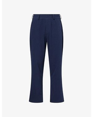 Malbon Condor Straight-Leg Stretch-Woven Trousers - Blue