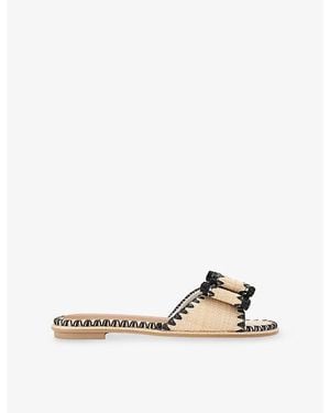 KG by Kurt Geiger Robbie Slim Woven Sandals - Natural