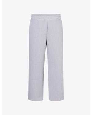 Seventh V2 Stacks Straight-Leg Cotton-Blend Jogging Bottoms - Grey