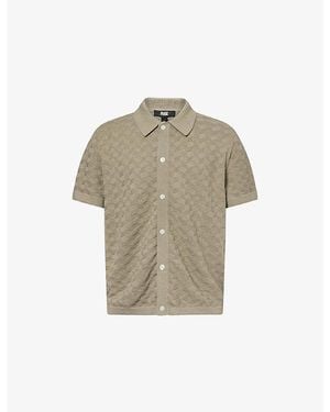 PAIGE Mendez Short-Sleeve Knitted Shirt - Natural
