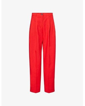 ME+EM Exaggerated Tapered Relaxed-Fit Tapered Woven Trousers