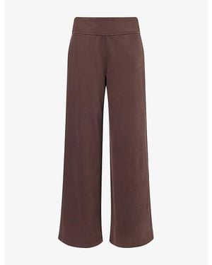 Vuori Sedona Wide-Leg Cotton-Blend Jogging Bottoms - Brown