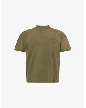 ANTI SOCIAL SOCIAL CLUB Missing Crewneck Cotton-Jersey T-Shirt - Green