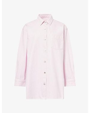 Agolde X Maria Mcmanus A-Line Denim Shirt - Pink