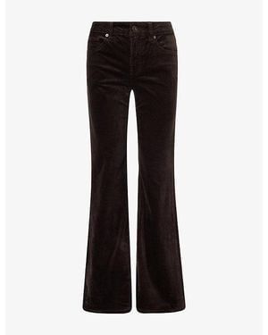 GOOD AMERICAN Good Low-Rise Bootcut Corduroy Jeans - Black