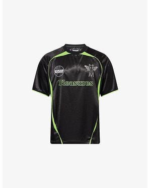 BOILER ROOM Aqua Soccer Jersey T-Shirt - Black