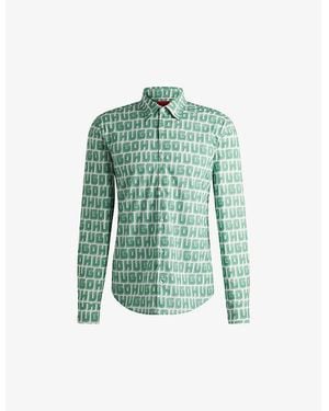 HUGO Slim-Fit Shirt - Green