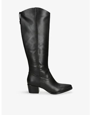 Dolce Vita Virona H2O Leather Heeled Boots - Black
