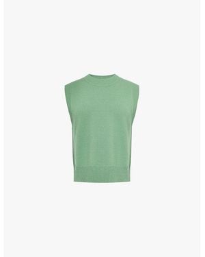 Aspiga Sleeveless Round-Neck Merino-Wool Tank Top - Green