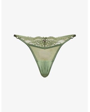 Lounge Underwear Brianna Lace G-String - Green