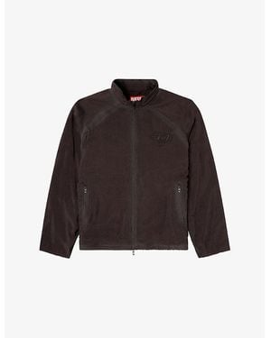 DIESEL J-Henri-Souvenir Phoenix-Embroidered Woven Jacket - Brown