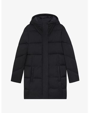 BOSS Relaxed-Fit Padded Shell Coat - Blue